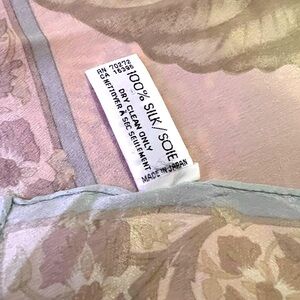 Vintage 100% Silk Liz Claiborne Square Scarf